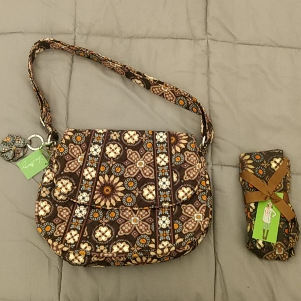 Vera Bradle Saddle Up Canyon Bag and Scarf